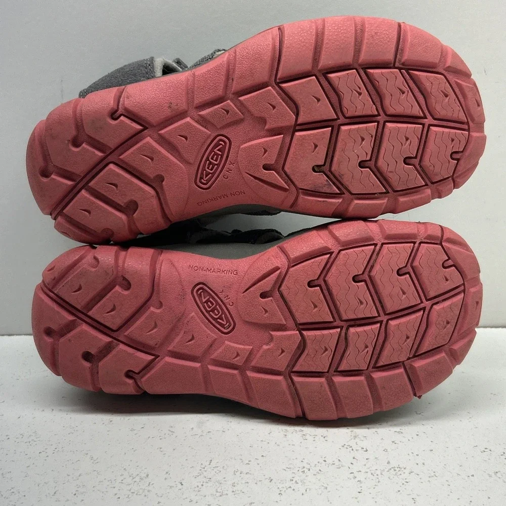 KEEN Seacamp II CNX Youth Hiking Water Sandals Steel Grey Rapture Rose Size 12